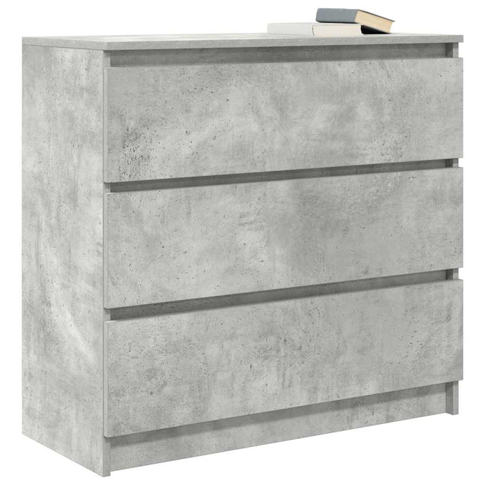 Bufetă Gri Beton 80x35x76 cm Lemn prelucrat - WALTI WALTI