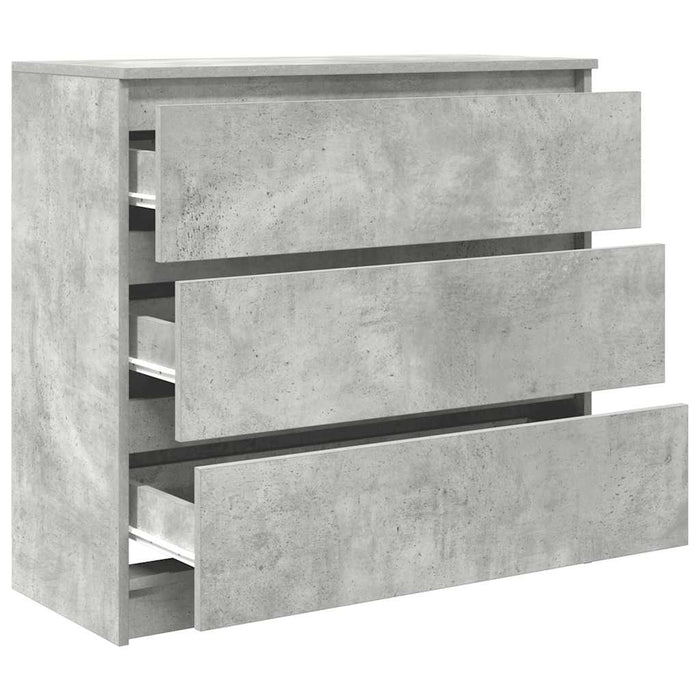 Bufetă Gri Beton 80x35x76 cm Lemn prelucrat - WALTI WALTI