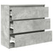 Bufetă Gri Beton 80x35x76 cm Lemn prelucrat - WALTI WALTI