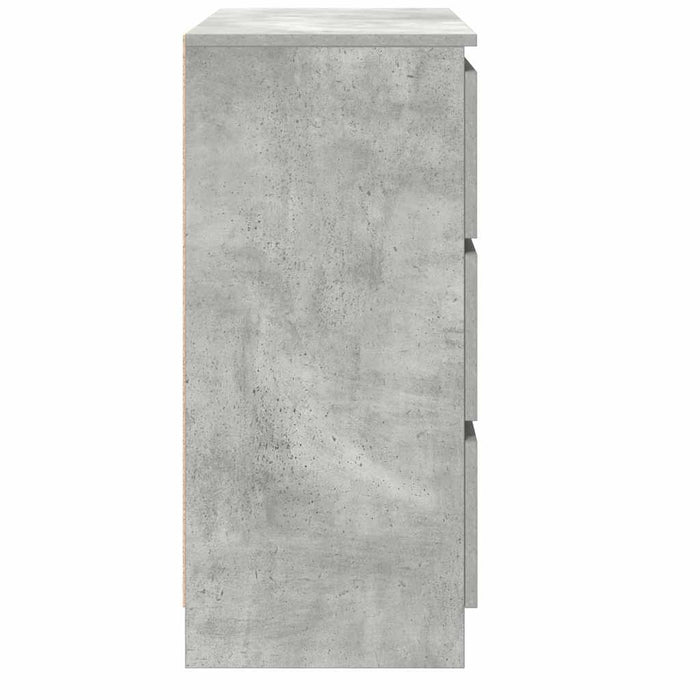 Bufetă Gri Beton 80x35x76 cm Lemn prelucrat - WALTI WALTI
