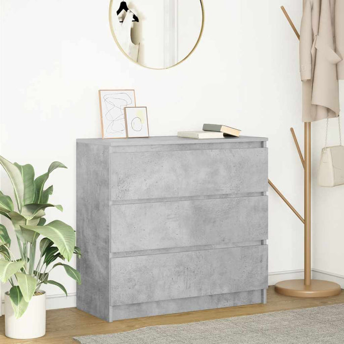 Bufetă Gri Beton 80x35x76 cm Lemn prelucrat - WALTI WALTI