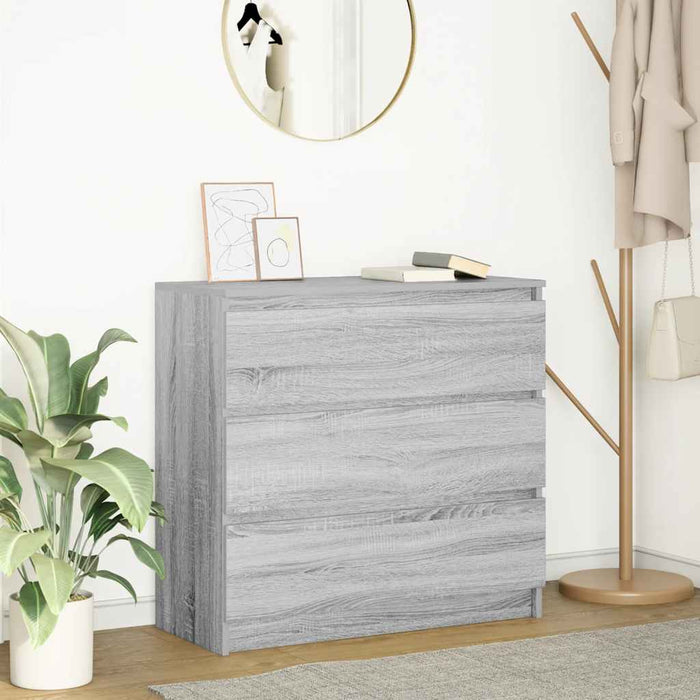 Bufetă gri Sonoma 80x35x76 cm Lemn prelucrat - WALTI WALTI