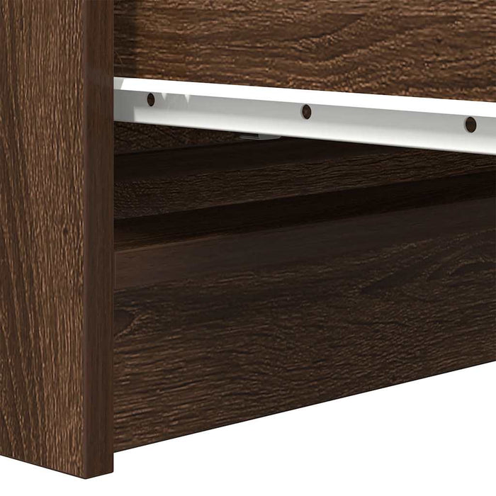 Bufetă Stejar maro 80x35x76 cm Lemn prelucrat WALTI