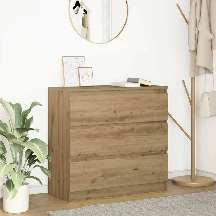 Bufetă Stejar Artisan 80x35x76 cm Lemn prelucrat - WALTI WALTI