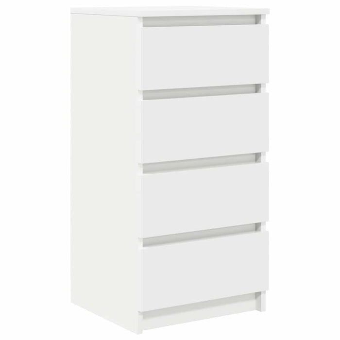 Bufetă albă 37,5x35x76 cm din lemn prelucrat - WALTI WALTI