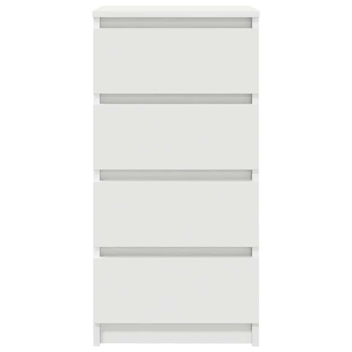 Bufetă albă 37,5x35x76 cm din lemn prelucrat - WALTI WALTI