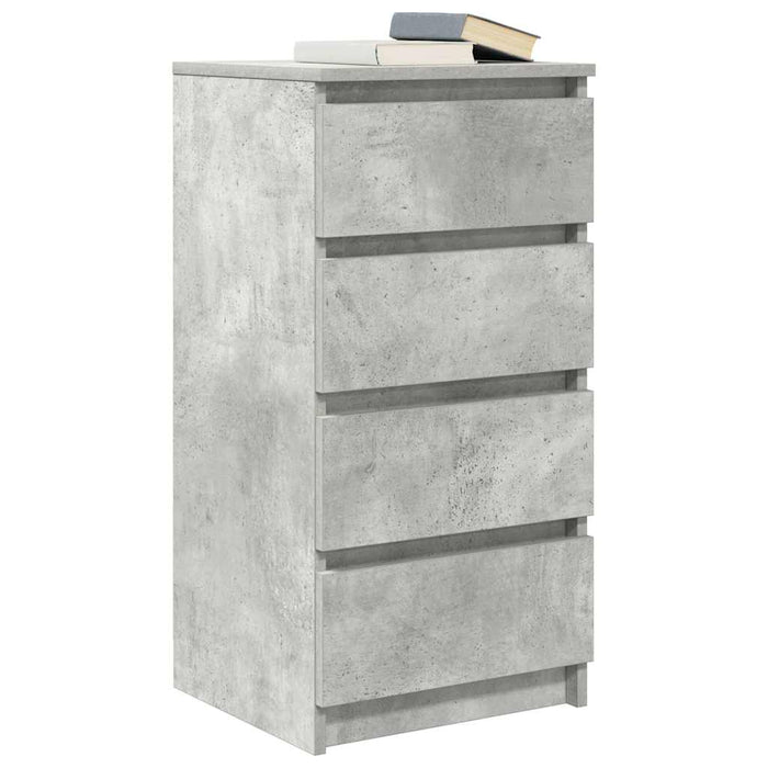 Bufetă Gri Beton 37,5x35x76 cm Lemn prelucrat - WALTI WALTI