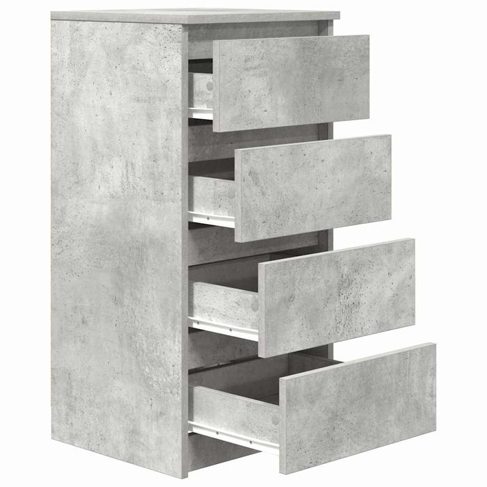 Bufetă Gri Beton 37,5x35x76 cm Lemn prelucrat - WALTI WALTI
