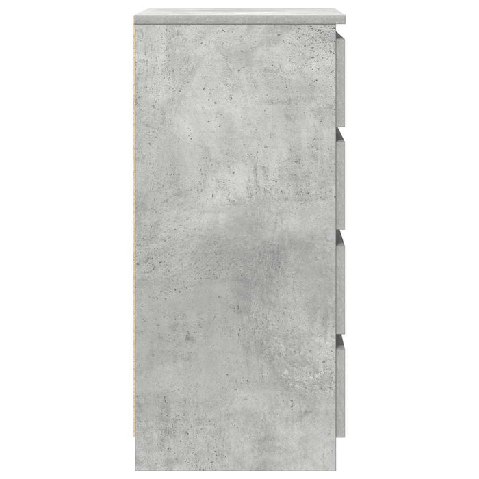 Bufetă Gri Beton 37,5x35x76 cm Lemn prelucrat - WALTI WALTI