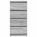 Bufetă gri Sonoma 37,5x35x76 cm Lemn prelucrat - WALTI WALTI