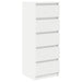 Bufetă cu sertare Alb 37,5x35x99 cm Lemn prelucrat - WALTI WALTI