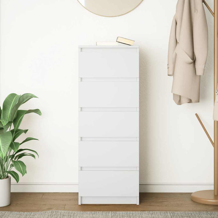 Bufetă cu sertare Alb 37,5x35x99 cm Lemn prelucrat - WALTI WALTI