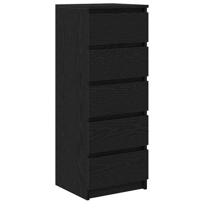 Bufetă cu sertare Stejar negru 37,5x35x99 cm Lemn prelucrat - WALTI WALTI