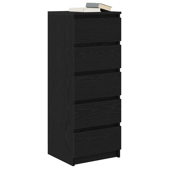 Bufetă cu sertare Stejar negru 37,5x35x99 cm Lemn prelucrat - WALTI WALTI