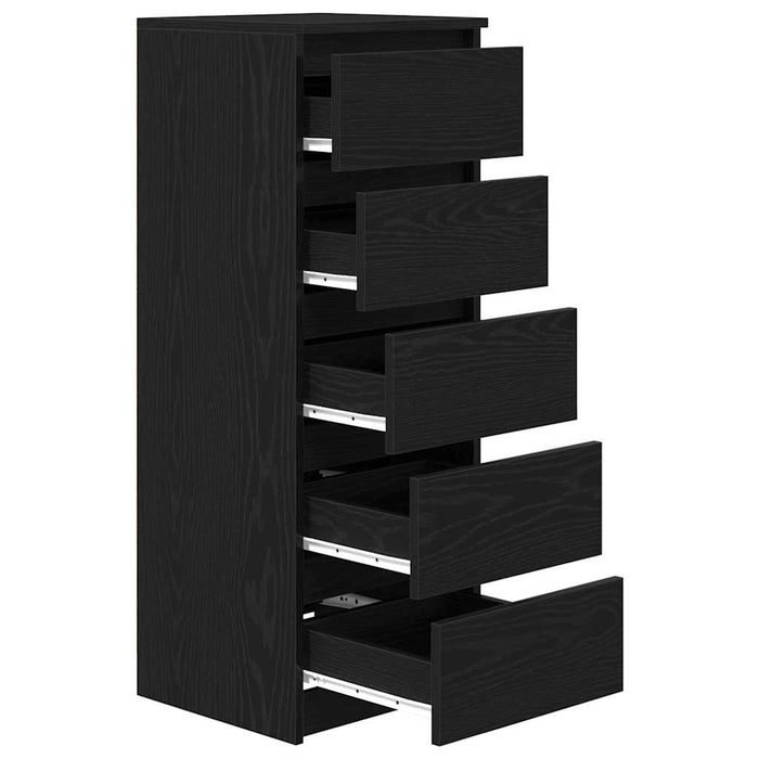 Bufetă cu sertare Stejar negru 37,5x35x99 cm Lemn prelucrat - WALTI WALTI