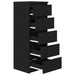 Bufetă cu sertare Stejar negru 37,5x35x99 cm Lemn prelucrat - WALTI WALTI