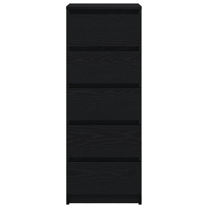 Bufetă cu sertare Stejar negru 37,5x35x99 cm Lemn prelucrat - WALTI WALTI