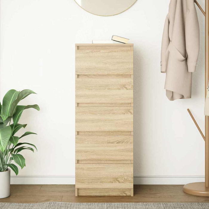 Bufetă cu sertare Stejar Sonoma 37,5x35x99 cm Lemn prelucrat - WALTI WALTI