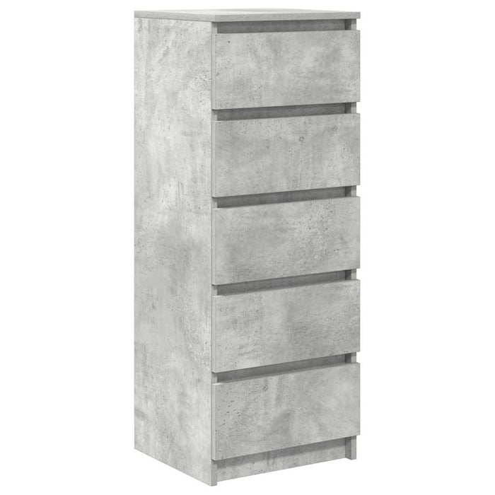 Bufetă cu sertare Gri beton 37,5x35x99 cm Lemn prelucrat - WALTI WALTI