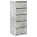 Bufetă cu sertare Gri beton 37,5x35x99 cm Lemn prelucrat - WALTI WALTI