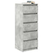 Bufetă cu sertare Gri beton 37,5x35x99 cm Lemn prelucrat - WALTI WALTI