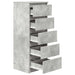 Bufetă cu sertare Gri beton 37,5x35x99 cm Lemn prelucrat - WALTI WALTI