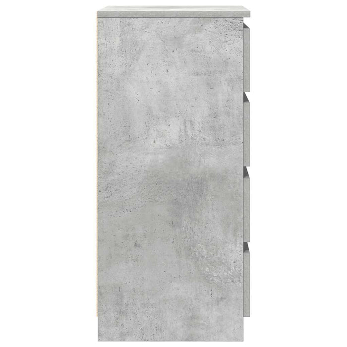 Bufetă cu sertare Gri beton 37,5x35x99 cm Lemn prelucrat - WALTI WALTI