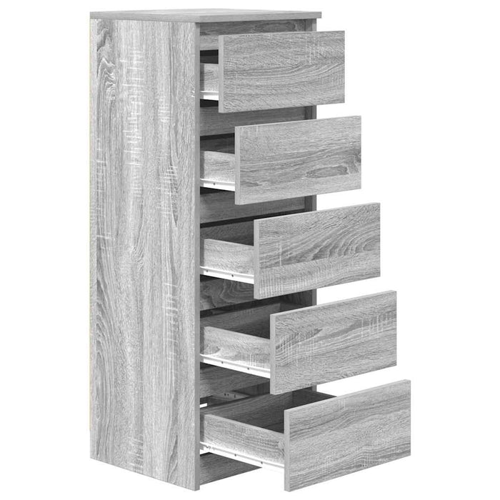 Bufetă cu sertare Gri Sonoma 37,5x35x99 cm Lemn prelucrat - WALTI WALTI