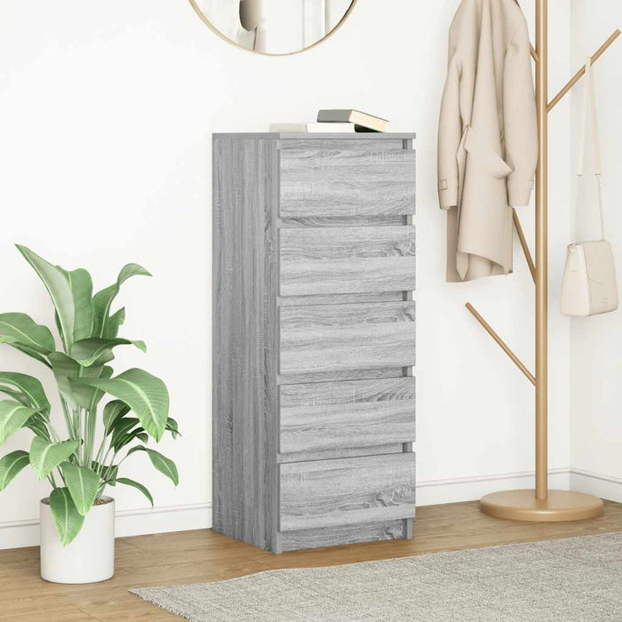 Bufetă cu sertare Gri Sonoma 37,5x35x99 cm Lemn prelucrat - WALTI WALTI