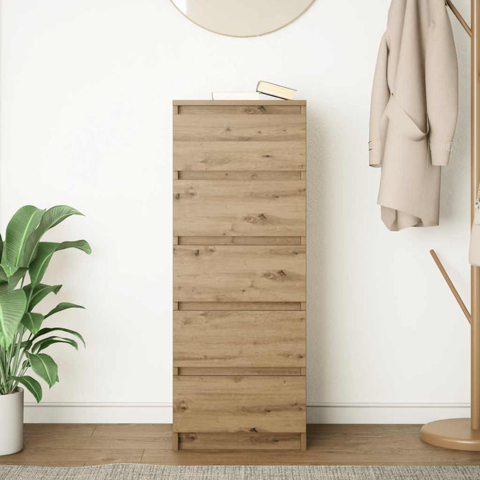 Bufetă cu sertare Stejar Artisan 37,5x35x99 cm Lemn prelucrat - WALTI WALTI