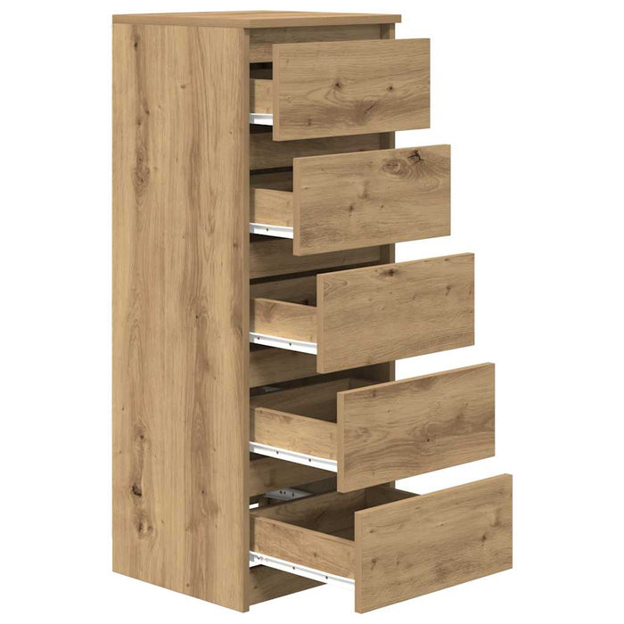 Bufetă cu sertare Stejar Artisan 37,5x35x99 cm Lemn prelucrat - WALTI WALTI