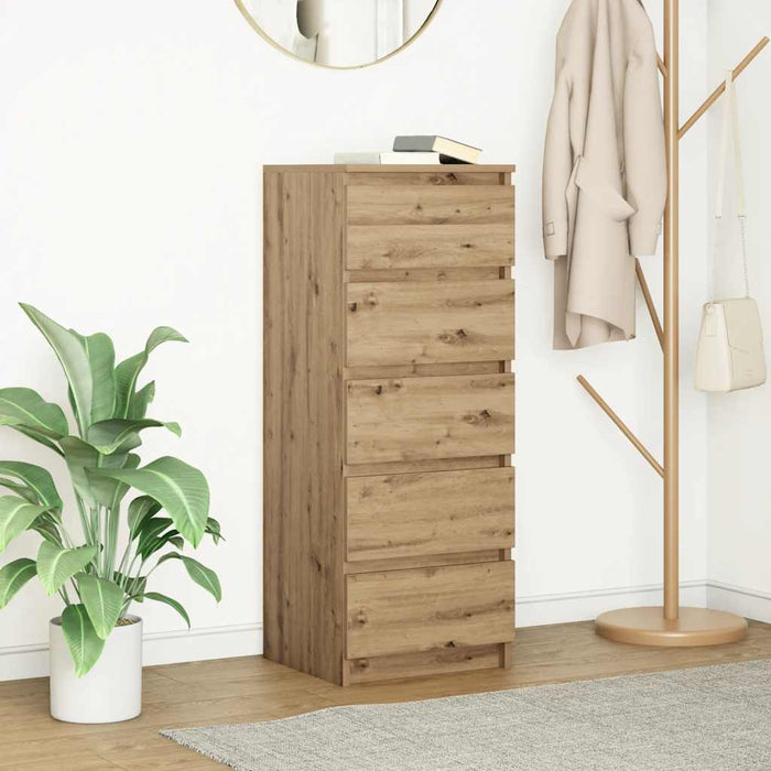 Bufetă cu sertare Stejar Artisan 37,5x35x99 cm Lemn prelucrat - WALTI WALTI