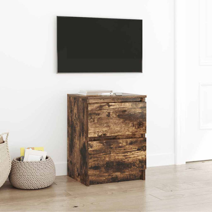 Dulap TV Stejar afumat 40x35x54 cm Lemn prelucrat - WALTI WALTI