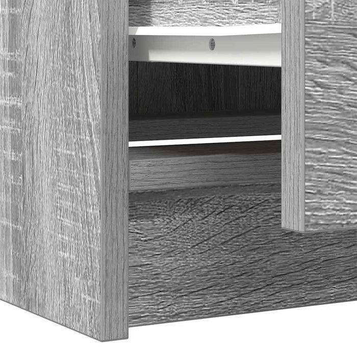 Dulap TV Gri Sonoma 40x35x54 cm lemn prelucrat - WALTI WALTI
