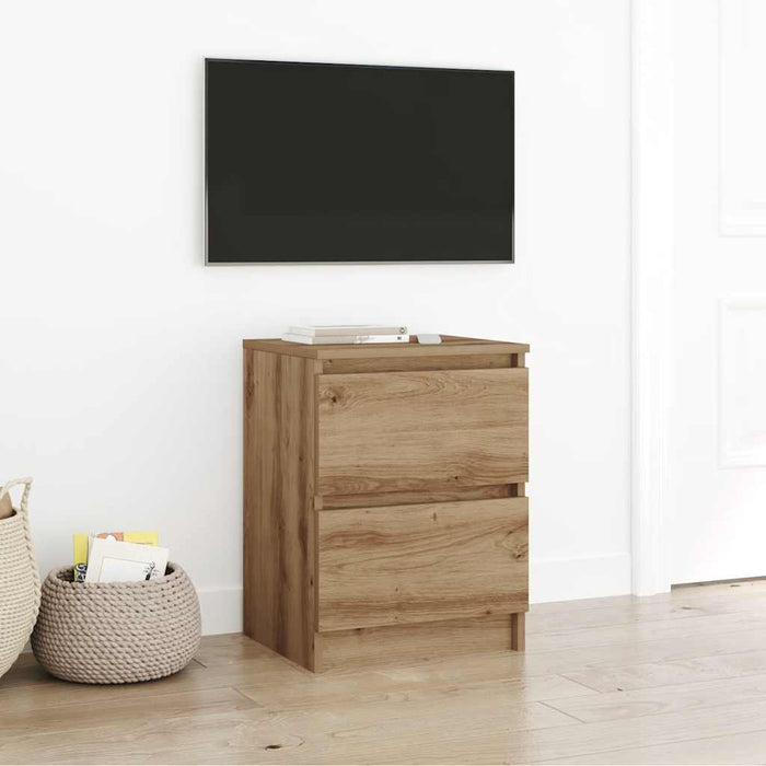 Dulap TV Artisan Stejar 40x35x54 cm Lemn prelucrat WALTI