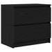 Dulap TV negru 60x35x54 cm lemn prelucrat - WALTI WALTI