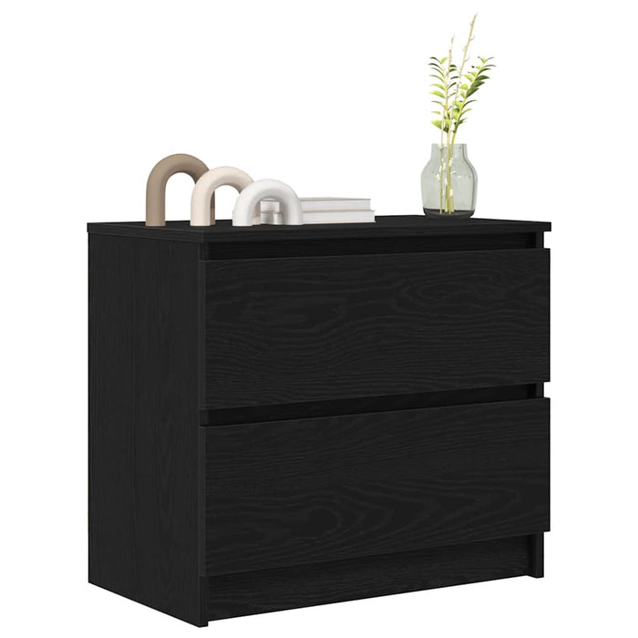 Dulap TV negru 60x35x54 cm lemn prelucrat - WALTI WALTI