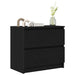 Dulap TV negru 60x35x54 cm lemn prelucrat - WALTI WALTI
