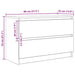Dulap TV alb 80x35x54 cm lemn prelucrat - WALTI WALTI
