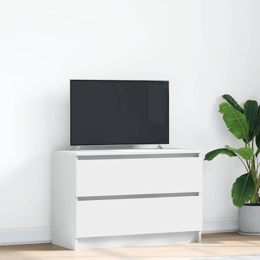 Dulap TV alb 80x35x54 cm lemn prelucrat - WALTI WALTI