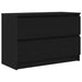 Dulap TV negru 80x35x54 cm lemn prelucrat - WALTI WALTI