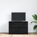 Dulap TV negru 80x35x54 cm lemn prelucrat - WALTI WALTI