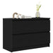 Dulap TV negru 80x35x54 cm lemn prelucrat - WALTI WALTI