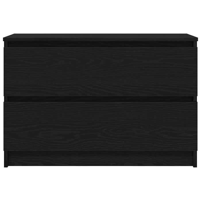Dulap TV negru 80x35x54 cm lemn prelucrat - WALTI WALTI