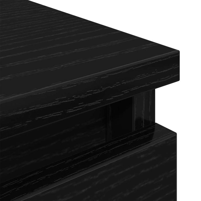 Dulap TV negru 80x35x54 cm lemn prelucrat - WALTI WALTI