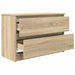 Dulap TV Stejar Sonoma 80x35x54 cm Lemn prelucrat - WALTI WALTI