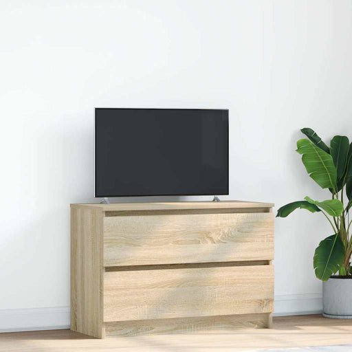 Dulap TV Stejar Sonoma 80x35x54 cm Lemn prelucrat - WALTI WALTI