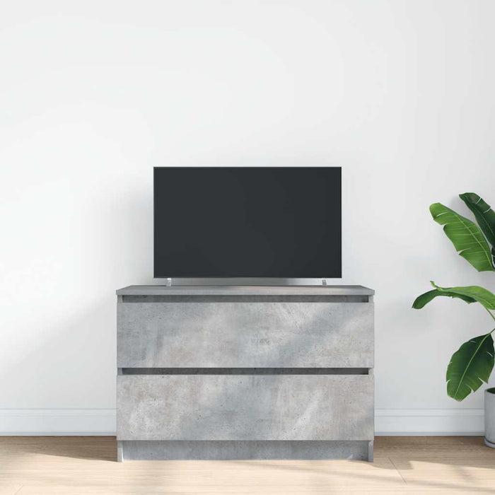 Dulap TV Beton Gri 80x35x54 cm Lemn prelucrat - WALTI WALTI