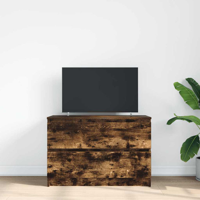 Dulap TV Stejar afumat 80x35x54 cm Lemn prelucrat - WALTI WALTI