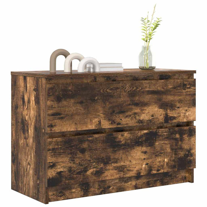Dulap TV Stejar afumat 80x35x54 cm Lemn prelucrat - WALTI WALTI